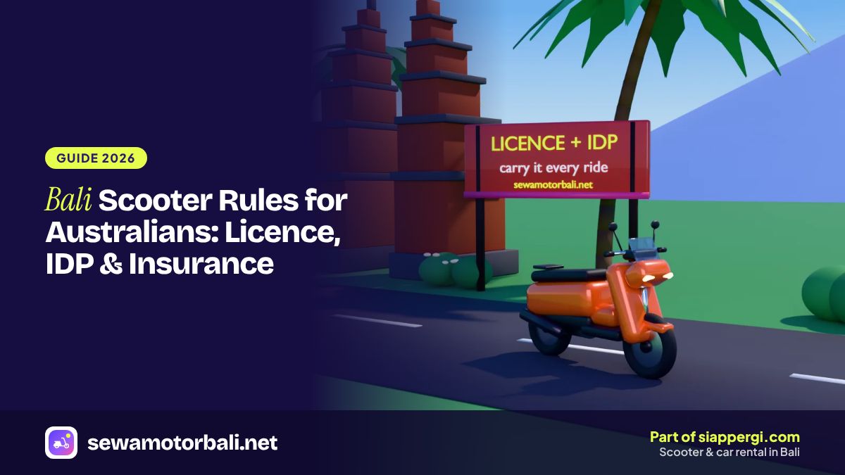 Bali Scooter Rules for Australians: Licence, IDP & Insurance