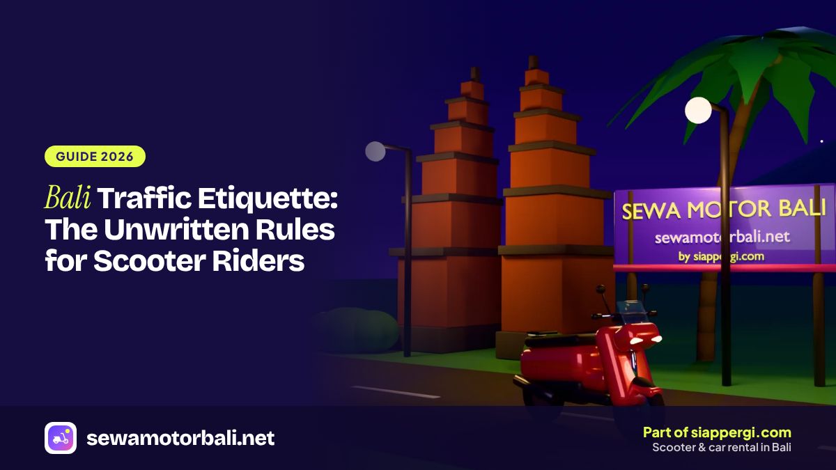 Bali Traffic Etiquette: The Unwritten Rules for Scooter Riders