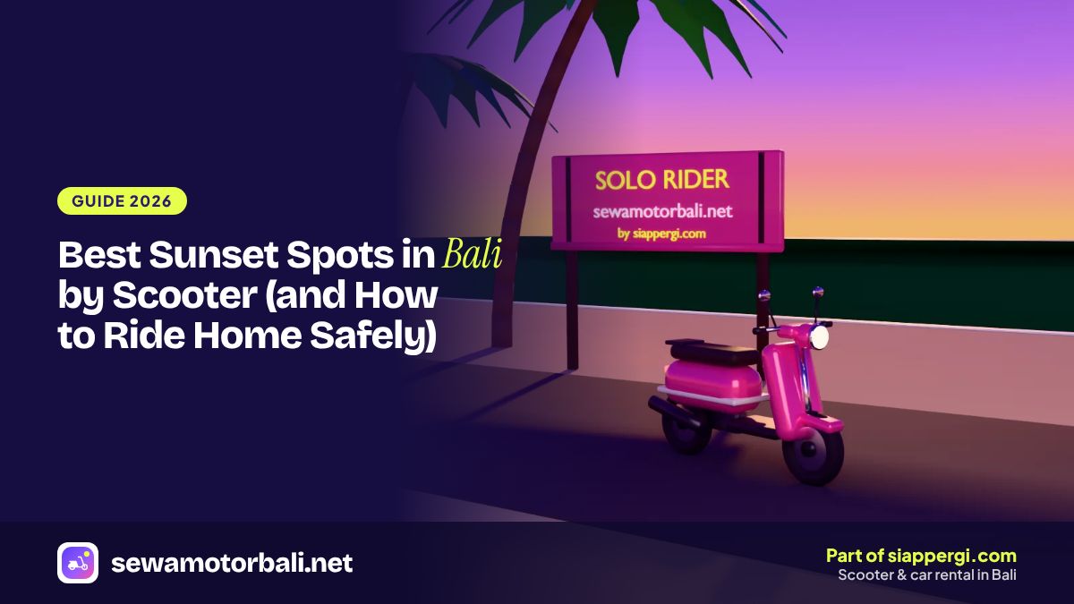 Best Sunset Spots in Bali by Scooter (and How to Ride Home Safely)