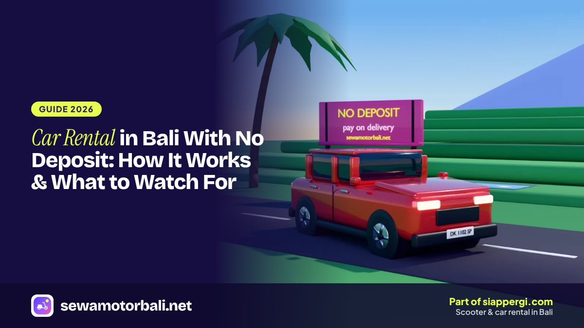 Car Rental in Bali With No Deposit: How It Works & What to Watch For