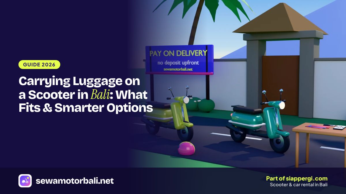 Carrying Luggage on a Scooter in Bali: What Fits & Smarter Options