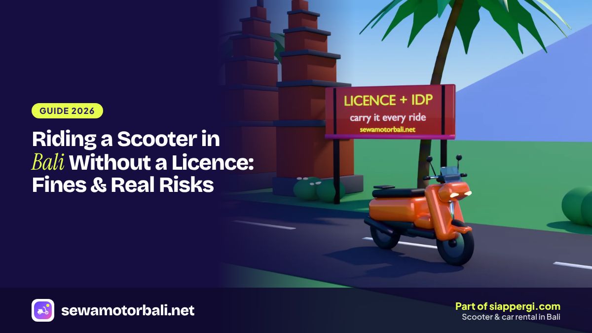 Riding a Scooter in Bali Without a Licence: Fines & Real Risks