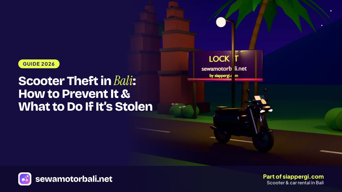 Scooter Theft in Bali: How to Prevent It & What to Do If It’s Stolen